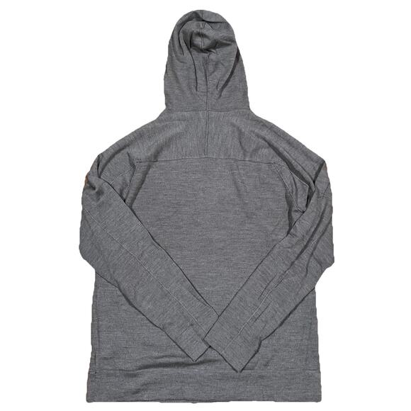 Helmut Lang Hoodie Sweater Pullover 100% Wool Slim XL Fit Grey Beige - Picture 2 of 10